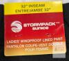 NEW Stormpack Sunice Ladies' Windproof Lined Pants, Small, 32" Inseam, Black - 2