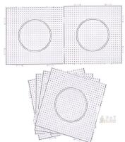 BANCHELLE Transparent 6" Square Fuse Bead Pegboards, Set of 6, 5mm Bead Compatible