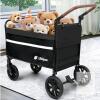 Libbipaw Foldable Dog Wagon Cart, 200 lb Capacity, Black, All-Terrain Wheels - 3