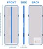 AKSPORT 10ft Inflatable Air Track Mat &ndash; Blue/Gray, 1000D Drop Stitch PVC, Includes Pump & Accessories - 2
