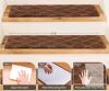 7-Piece Brown Bullnose Stair Tread Carpet Mats, Self-Adhesive, Non-Slip - 2