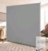 Freestanding Privacy Screen, 71" x 72", Grey, Alloy Steel Frame, HDPE Fabric Panel