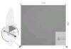 Freestanding Privacy Screen, 71" x 72", Grey, Alloy Steel Frame, HDPE Fabric Panel - 2
