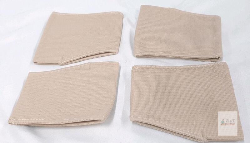 2 Pairs Ball of Foot Cushions, Beige Foot Pads, Model M14136, Unisex, Size 4"x3.3", X004KV3IH3