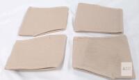 2 Pairs Ball of Foot Cushions, Beige Foot Pads, Model M14136, Unisex, Size 4"x3.3", X004KV3IH3