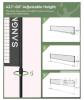 SANGMUCEN 10ft Adjustable Multi-Sport Net Set, Steel Frame, Carry Bag, Height 42"-60", Black - 2