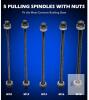 Orion Motor Tech 27-Piece Universal Bearing & Bushing Press Pull Sleeve Kit, M10&ndash;M18 Spindles, Case - 3