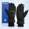 NEW XL Rivmount Waterproof Thermal Touchscreen Winter Gloves &ndash; Black