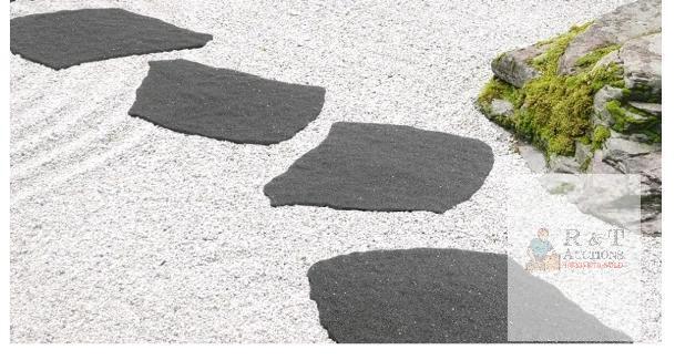 Tierra Verde MT5001309CM 18"x22" Recycled Rubber Stepping Stone, Grey