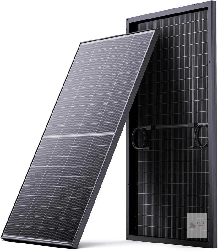New Single Panel N-Type 16BB 200W Bifacial Solar Panel, 200 Watt Solar Panel for 12V Battery Systems, 25% High Efficiency, Dual-Module Parallel Anti-Shade Design, for RV Van Marine Home Rooftop Off-Grid Brand: Callsun
