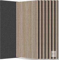 New RITOLLO 8 Packs Acoustic Panel 47.2"&times;23.6" Sound Absorbing Slat Wall Panels for Interior Wall Decor, Home, Studio and Office(Walnut) Retail $120+