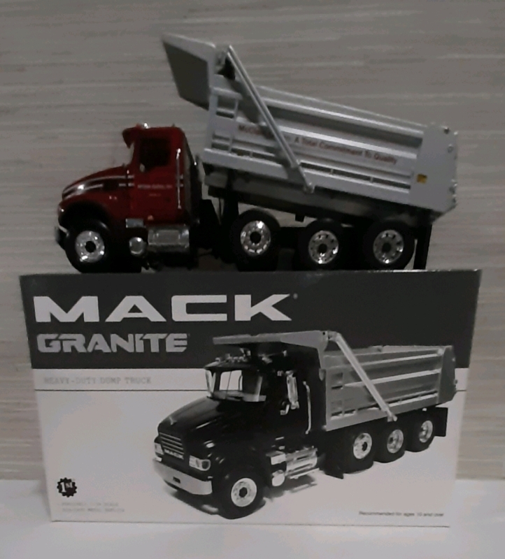 Vintage (2003) Diecast Mack Granite Heavy Duty Dump Truck. Produced by First Gear.