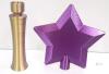 Star Magic Wand Toy, 3D Printed, Modular, Gold & Purple, Model Wand04, new - 3