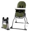 ASTM Approved Foldable Baby High Chair, Olive Green, 5-Point Harness, 40 lb Capacity, 38.7&rdquo; Height