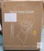 ASTM Approved Foldable Baby High Chair, Olive Green, 5-Point Harness, 40 lb Capacity, 38.7&rdquo; Height - 3