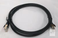 Outdoor Shielded Cat7 Ethernet Patch Cable, RJ45 Connectors, Black