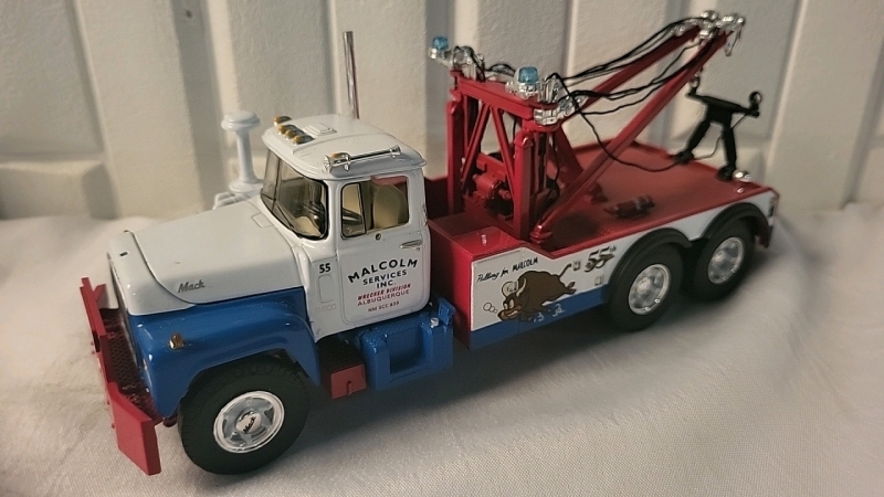 Vintage First Gear Diecast Tow Truck - Malcolm Services