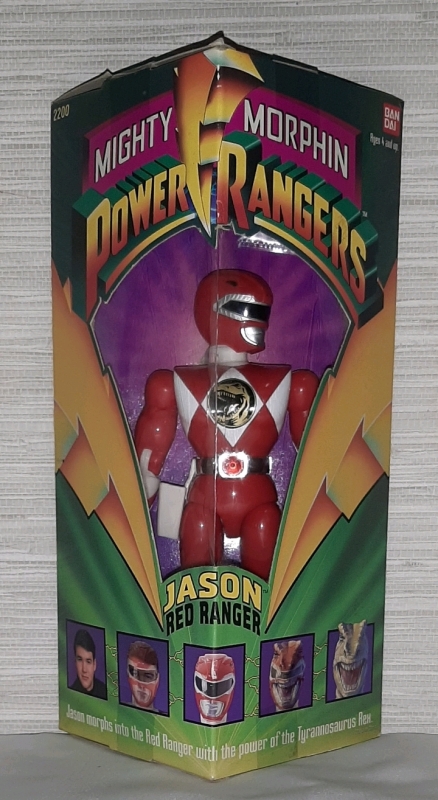 Vintage, Mighty Morphin Power Ranger, Jason Red Ranger. Produced by Ban Dai