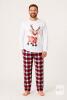 NEW Size XL Men&rsquo;s Reindeer Christmas Pajama Set &ndash; (White)