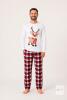 NEW Size Large Men&rsquo;s Reindeer Christmas Pajama Set &ndash; (White)