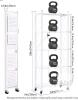 DEANIC 5-Tier Collapsible Metal Storage Rack with Wheels, 31.5&rdquo; x 13.7&rdquo; x 70.7&rdquo; - 3