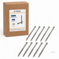 **NEW TGN 10-Pc 5/16" x 12" 304 Stainless Steel Hex-Head Lag Wood Screws**