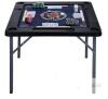 Queensell Domino Table Folding Game Table 35.4"x35.4" 4 Cupholders Batch QS-BGT-2-006