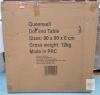 Queensell Domino Table Folding Game Table 35.4"x35.4" 4 Cupholders Batch QS-BGT-2-006 - 2