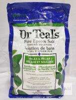 Dr Teal's Pure Epsom Salt Soaking Solution, Eucalyptus & Spearmint, 3 lbs