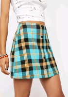 New OBEY Joanie Plaid Skirt Size 26 waist
