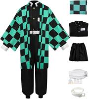 New Size Adult Medium (fits small)Anime Costume Cosplay Green Kimono Suit Outfit Halloween Costume