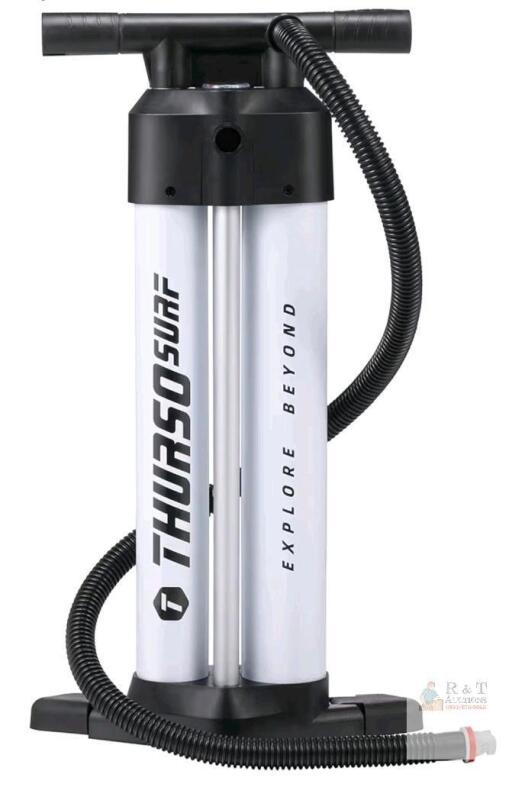 THURSO SURF Dual Chamber SUP Pump, Manual Hand Pump for Inflatable Stand-Up Paddle Boards