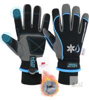 HANDLANDY s8015BLXL Waterproof & Windproof Winter Gloves, XL, 3M Thinsulate, Touchscreen