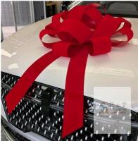 30" Red Velvet Giant Car Bow &ndash; Decorative, For Cars, New, 47" Height,