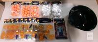 Halloween Plastic Pumpkin & Skull Party Favors, Gel Clings, Door Cover, and Skeleton Bowl Set