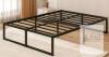 NEW Queen Metal Platform Bed Frame, EE8-4Q Model, Steel Slats, 80"x60", Black, 13" Under-Bed Clearance - 2