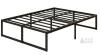 NEW Queen Metal Platform Bed Frame, EE8-4Q Model, Steel Slats, 80"x60", Black, 13" Under-Bed Clearance - 3