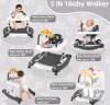 Refoere Babe Re-020 5-in-1 Baby Activity Walker, Adjustable Heights, Foldable, Black/White - 2