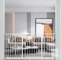 WAOWAO W046 Safety Gate 57.5&ndash;62.2" White, Extra Wide, Metal, Dual-Swing, Auto Close