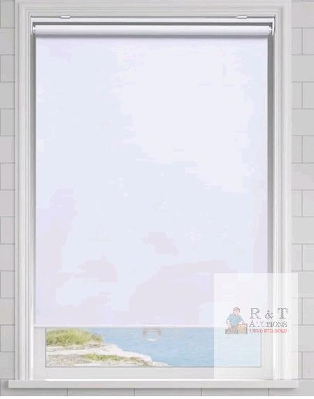 AOSKY 100% Blackout Roller Shade, 46" W x 72" H, White, Cordless, UV Protection
