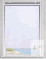 AOSKY 100% Blackout Roller Shade, 46" W x 72" H, White, Cordless, UV Protection
