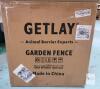 GETLAY 8-Panel Modular Garden Fence with Gate, 32" H x 17.23' L, Black Galvanized Metal - 3