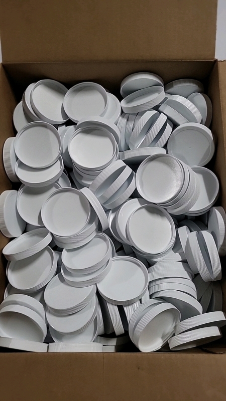 200+ New Uline 89/400 White PP Caps - S-25191