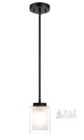 Xinbei XB-P1195-MB Matte Black Pendant Light, no shade included 14.4&ndash;58.4" Adjustable Height, E26