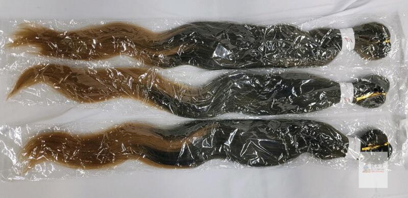 Easy Braid Synthetic Hair Extensions, 24" Wavy Ombre, 3-Pack