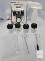 MEEDEN MD-AH01 Airbrush Accessory Kit with Holder, Glass Jars, and Cleaning Tools
