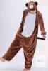 Adult (SM) Brown Animal Kigurumi Onesie Costume &ndash; Hooded, Plush Fleece, Fits 5'2"&ndash;6'0", Bear/Dog Style - 2