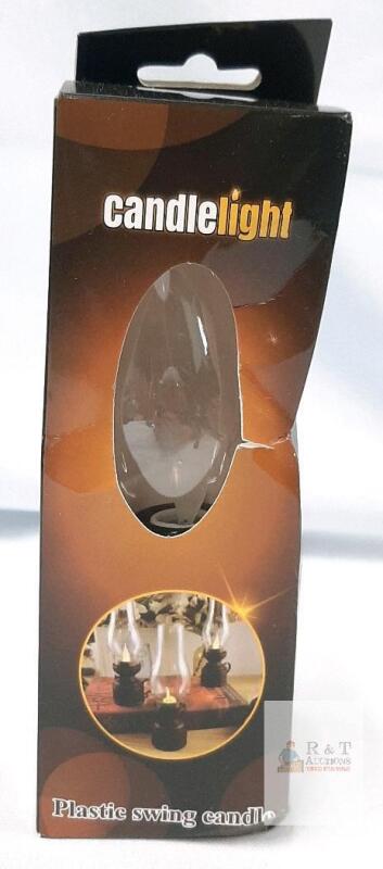 Plastic Swing Candle LED Lamp, Battery Powered, Multiple Color Options, Energy Saving Design