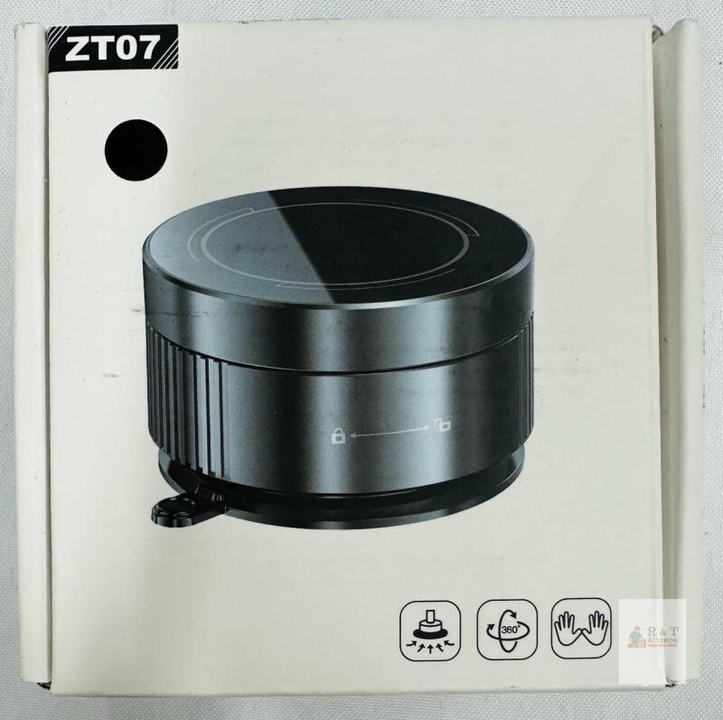ZT07 Rotating Vacuum Suction Automobile Phone Holder, 360&deg; Rotation, 5kg Capacity, Black