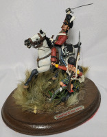 Napoleonic Wars " Scotland Forever " Figurine on Base - 6" tall